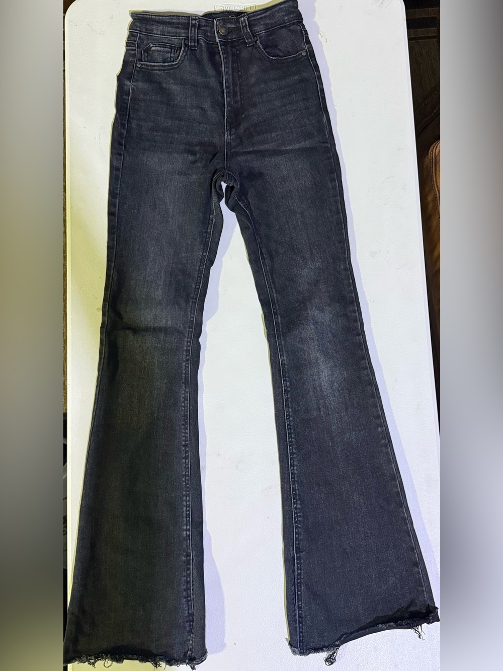 stradivarius Black Flared High-Rise Jeans